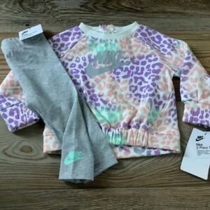SALE Nike Baby's Pastel Leopard Print Set - 9mon